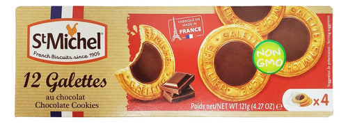 St Michel Galettes with Chocolate, 4.3 oz