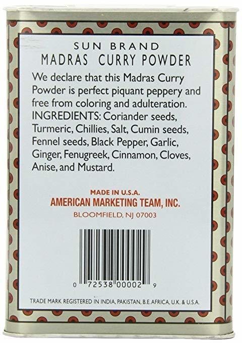 Sun Brand Madras Curry Powder, 1 lb