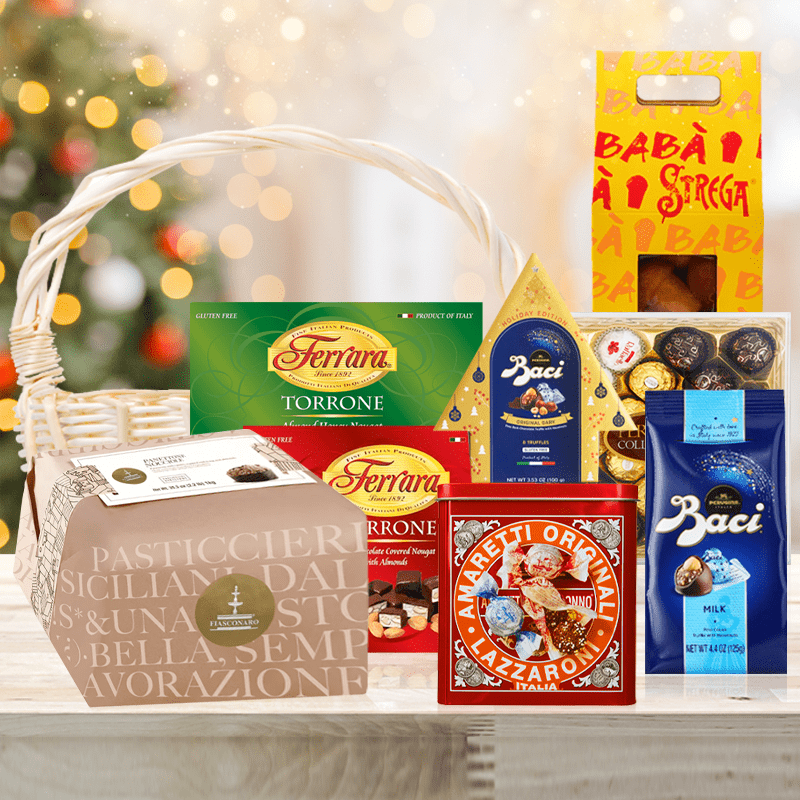Supermarket Italy's "Holly Jolly" Holiday Gift Basket Gift Basket Supermarket Italy 