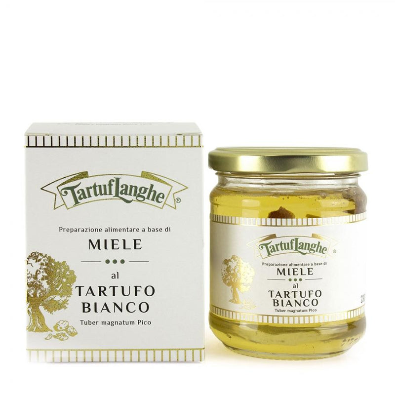 Tartuflanghe Acacia Honey with White Truffle Slices, 8.1 oz (230 g) Pantry Tartuflanghe 