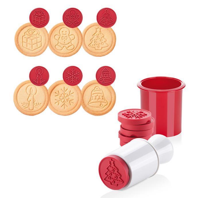 Tescoma Delicia Cookie Cutter and Stamp, 6 Christmas Motifs. Home & Kitchen Tescoma 