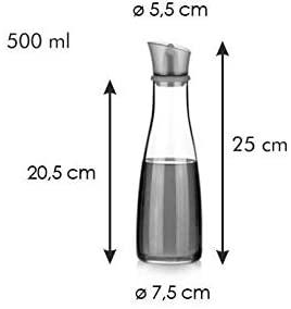 Tescoma Green Transparent Vitamino Oil Jar, 16.9 oz (500ml) Home & Kitchen Tescoma 