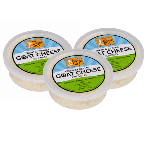 The Cheese Guy Crumbled Goat Cheese, 4 oz [Pack of 3] Cheese The Cheese Guy 