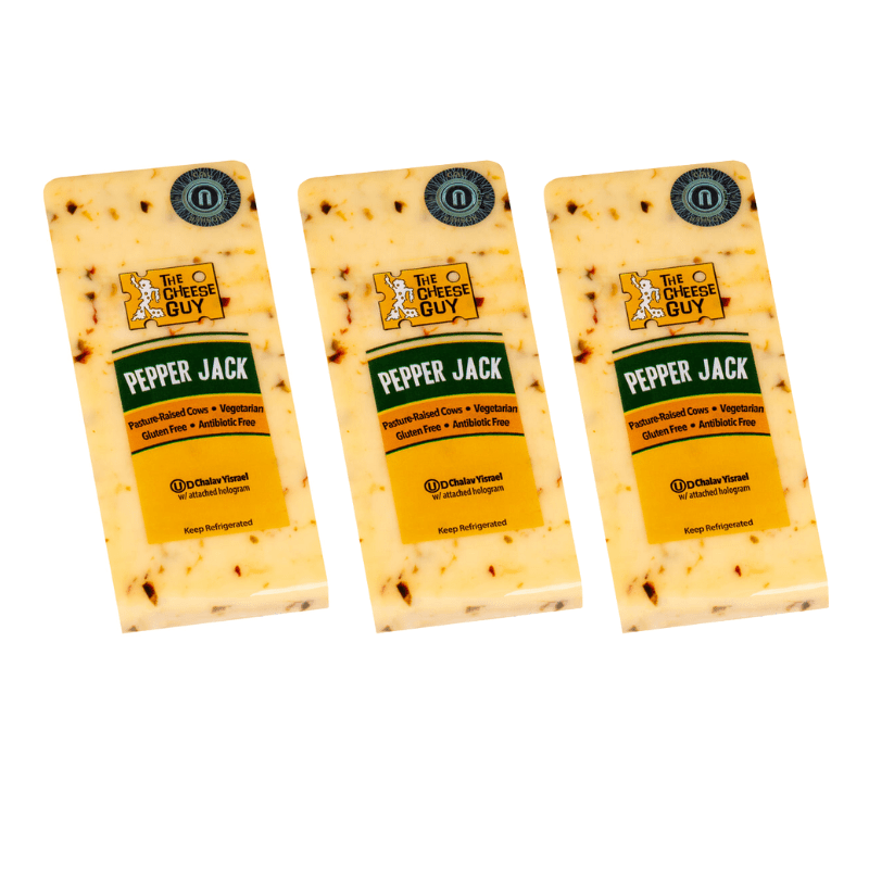 The Cheese Guy Kosher Pepper Jack Cheese, 6.4 oz [Pack of 3] Cheese The Cheese Guy 