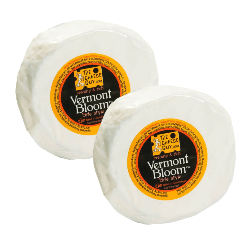 The Cheese Guy Kosher Vermont Bloom Mini Brie Cheese, 7 oz [Pack of 2] Cheese The Cheese Guy 