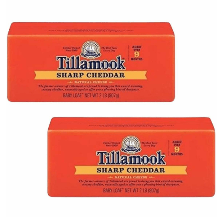 Tillamook Cheese Sharp Cheddar Baby Loaf, 2 lb [Pack of 2] Cheese Tillamook 