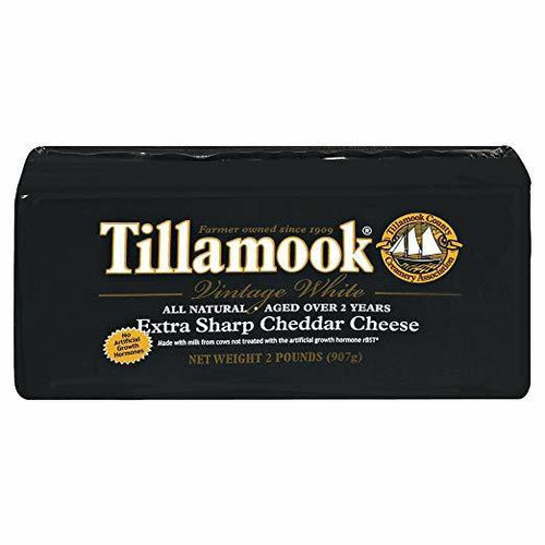 Tillamook Extra Sharp Vintage White Cheddar, 2 lbs