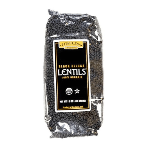 Timeless Seeds Organic Black Beluga Lentils, 16 oz Pasta & Dry Goods Timeless Seeds 