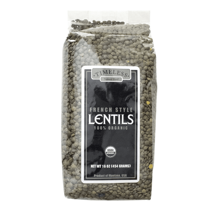 Timeless Seeds Organic French Green Lentils, 16 oz Pasta & Dry Goods Timeless Seeds 