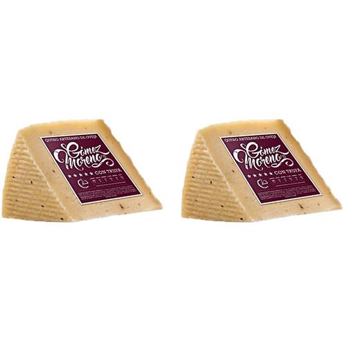 Truffle Spanish Cheese Wedge, 8.8 oz (PACK of 2) Cheese Moreno 