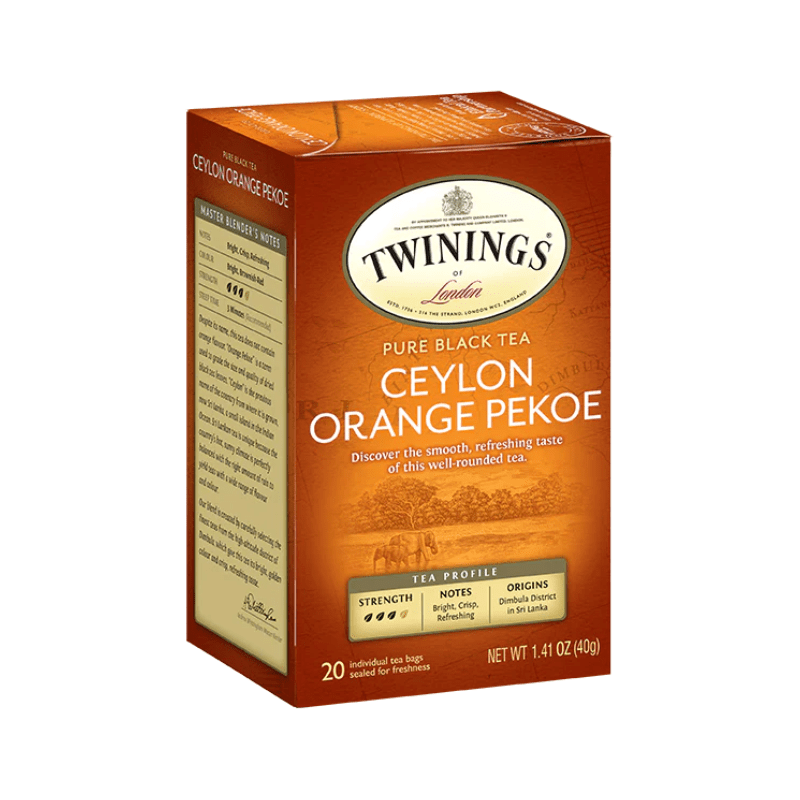 Twinings Ceylon Orange Pekoe, 20 Count | Supermarket Italy