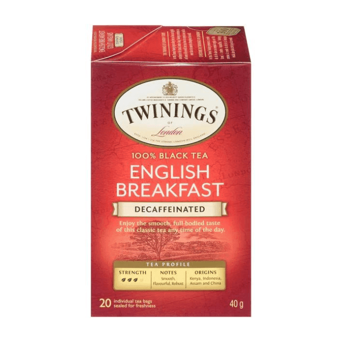 Twinings English Breakfast Decaffeinated Tea, 20 Count Coffee & Beverages Twinings 
