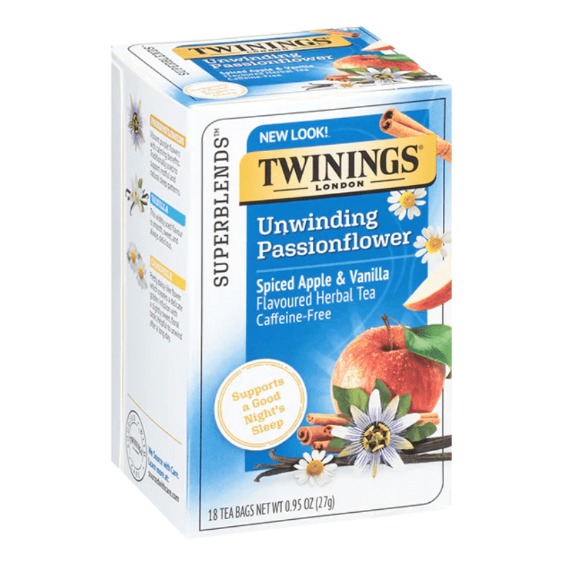 Twinings Unwind Sleep Supporting Passionflower & Camomile Tea, 18 Count Coffee & Beverages Twinings 
