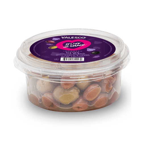 Valesco Garlic and Herbs Pitted Mixed O'lives 2 Snack, 6 oz Olives & Capers Valesco 