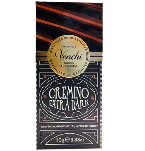 Venchi Cremino 1878 Extra Dark Chocolate Bar, 3.88 oz Sweets & Snacks Venchi 