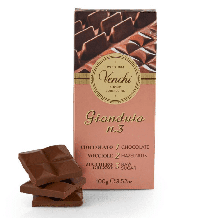 Venchi Gianduia No.3 Chocolate Bar, 3.52 oz Sweets & Snacks Venchi 
