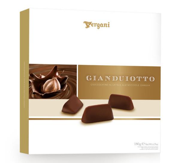 Vergani Classic Gianduia Chocolate Pralines Gift Box, 6.3 oz (180 g)