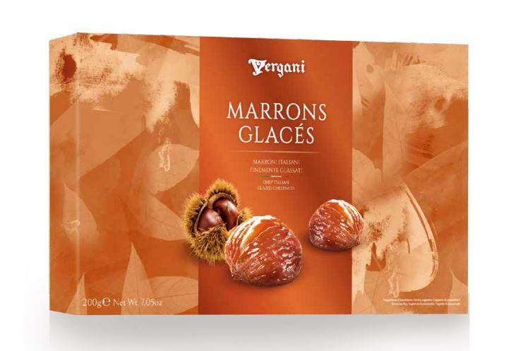 Vergani 49015 Whole Italian Glazed Chestnuts Gift Box, 8.1 oz