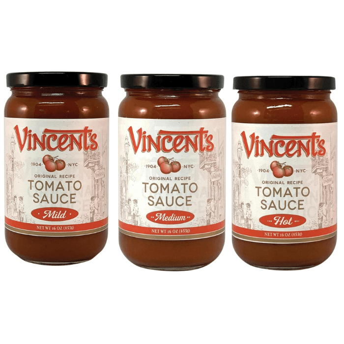 Vincent's Original Tomato Sauce 16 oz Variety, (3 PACK) Sauces & Condiments Vincent's 