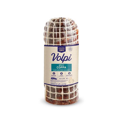 Volpi Dry Cured Hot Coppa, 3 lb. (Refrigerate after opening) Meats Volpi 