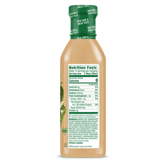 Walden Farms Calorie Free Pear & White Balsamic Vinaigrette, 12 oz Oil & Vinegar Walden Farms 