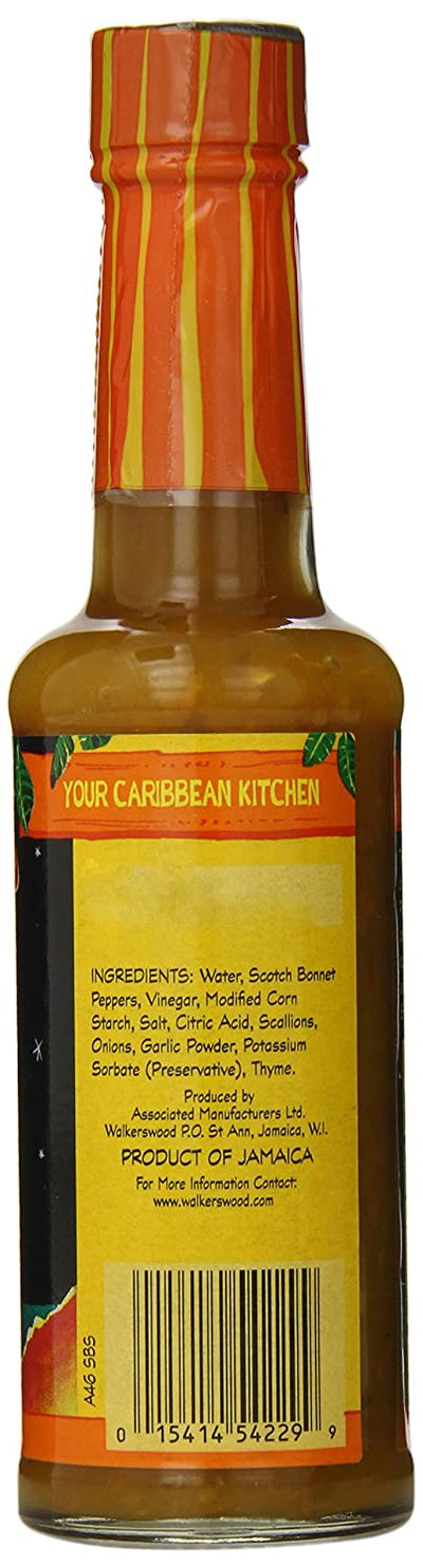 Walkerswood Hot Jamaican Scotch Bonnet Pepper Sauce, 6 oz