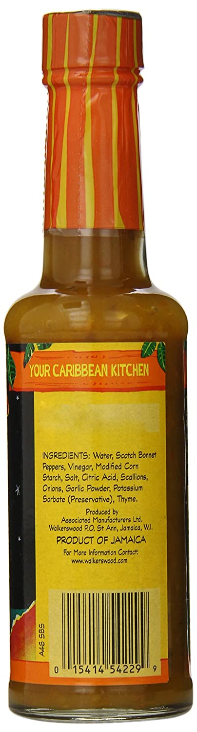 Walkerswood Hot Jamaican Scotch Bonnet Pepper Sauce, 6 oz Sauces & Condiments Walkerswood 