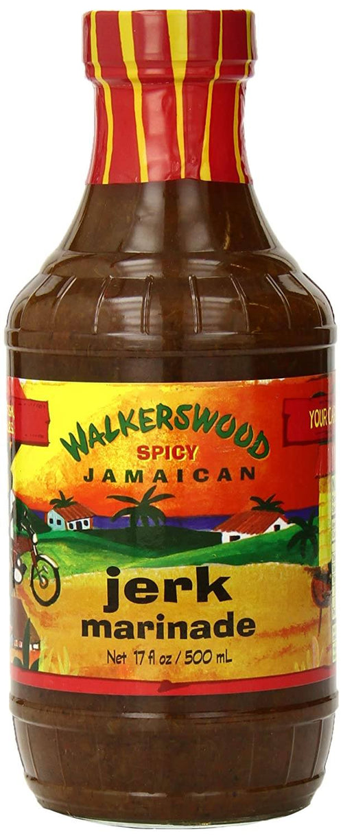 Walkerswood Spicy Jamaican Jerk Marinade Glass, 17 oz Sauces & Condiments Walkerswood 