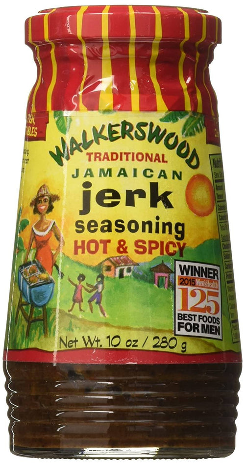 Walkerswood Traditional Jamaican Jerk Seasoning HOT & Spicy, 10 oz Sauces & Condiments Walkerswood 