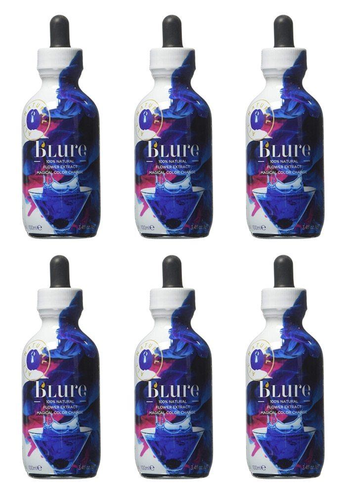 Wild Hibiscus b'lure Butterfly Pea Flower Extract, 3.4 oz Coffee & Beverages Wild Hibiscus Pack of 6 