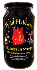 Wild Hibiscus Flowers in Syrup (50 Flowers) - 2.5 lbs