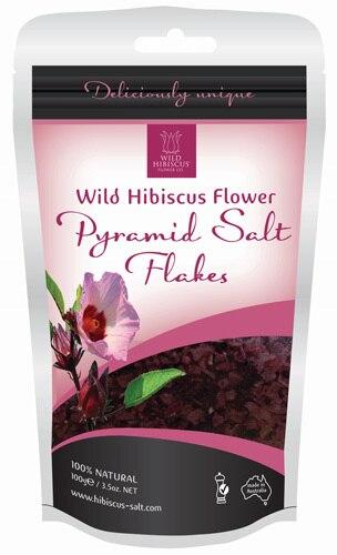 Wild Hibiscus Flowers Pyramid Salt Flakes - 3.5 oz