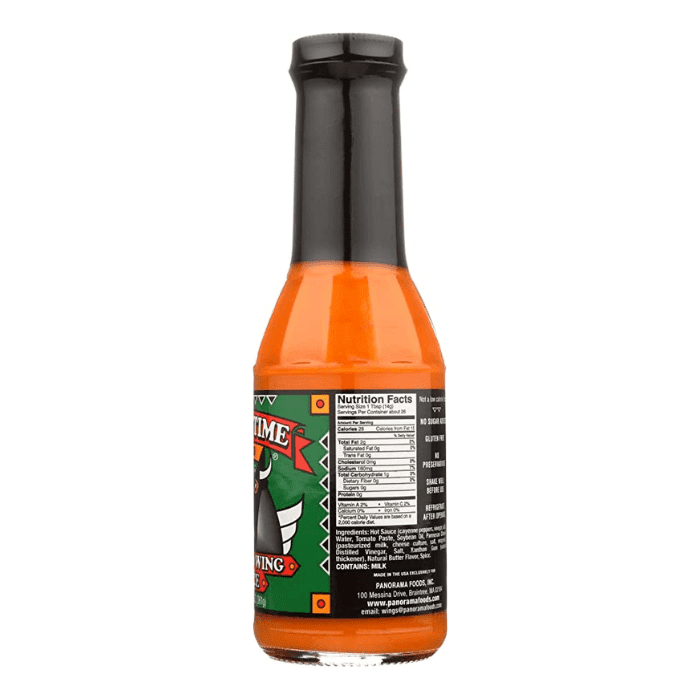Wing Time Mild Buffalo Wing Sauce, 13 oz Sauces & Condiments Wing Time 