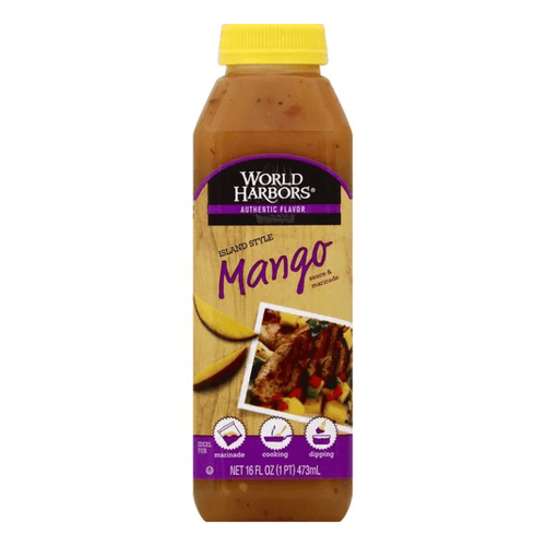 World Harbors Island Style Mango Sauce & Marinade, 16 oz Sauces & Condiments World Harbors 