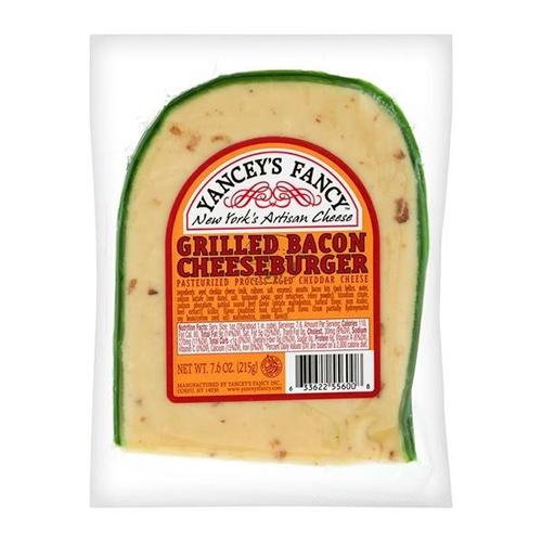 Yancey's Fancy Grilled Bacon Cheeseburger Cheddar, 7.6 oz [PACK of 2] Cheese Yancey's Fancy 