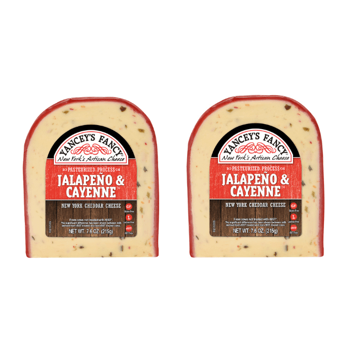 Yancey's Fancy Jalapeno & Cayenne Cheddar, 7.6 oz [PACK of 2] Cheese Yancey's Fancy 