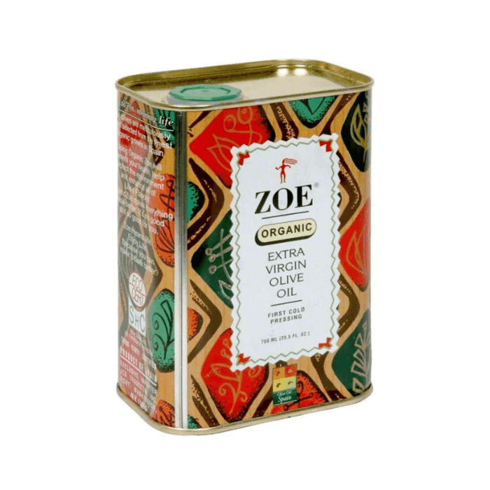 ZOE Organic Extra Virgin Olive Oil in Tin, 25 oz (740mL