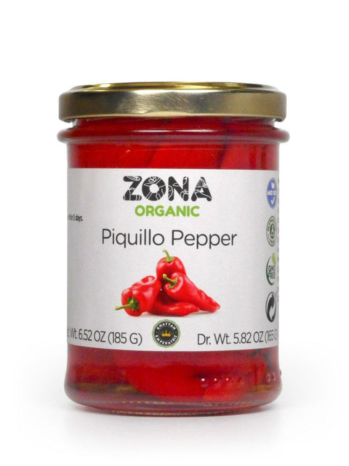 Zona Organic Fire Roasted Piquillo Peppers, 6.5 oz